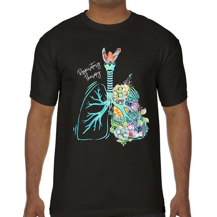 Respiratory Rapy Flower Lung Respiratory Rapist Comfort Colors T-Shirt