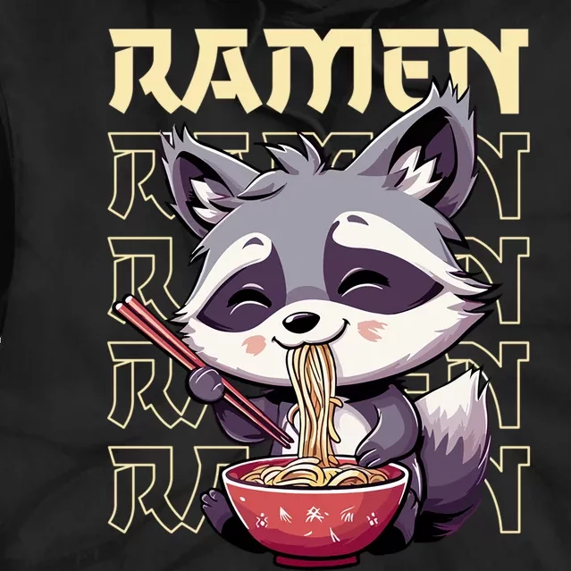 Ramen Raccoon Funny Gift Tie Dye Hoodie