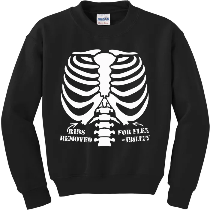 Ribs Removed For Flexibility Kids Sweatshirt