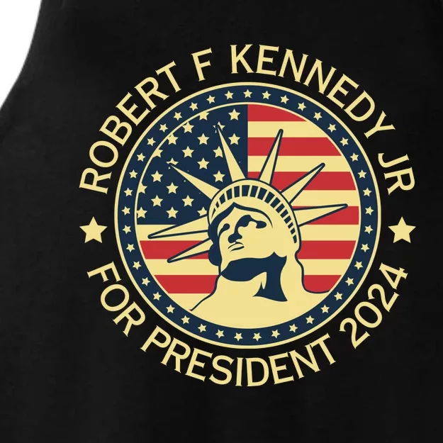 RFK Robert F Kennedy Jr For President 2024 Ladies Tri-Blend Wicking Tank