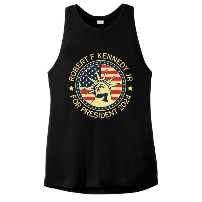 RFK Robert F Kennedy Jr For President 2024 Ladies Tri-Blend Wicking Tank