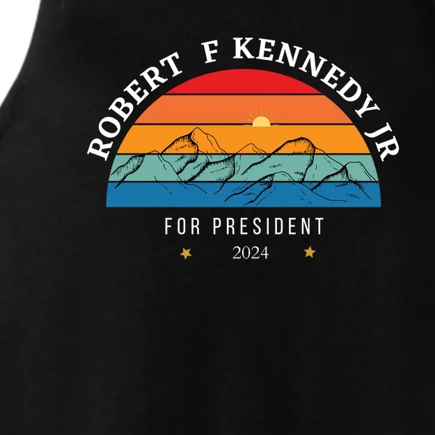 RFK Robert F Kennedy Jr For President 2024 Ladies Tri-Blend Wicking Tank