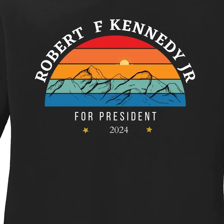 RFK Robert F Kennedy Jr For President 2024 Ladies Long Sleeve Shirt