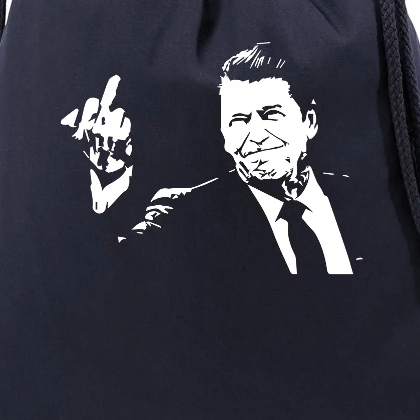 Ronald Reagan Flipping Drawstring Bag