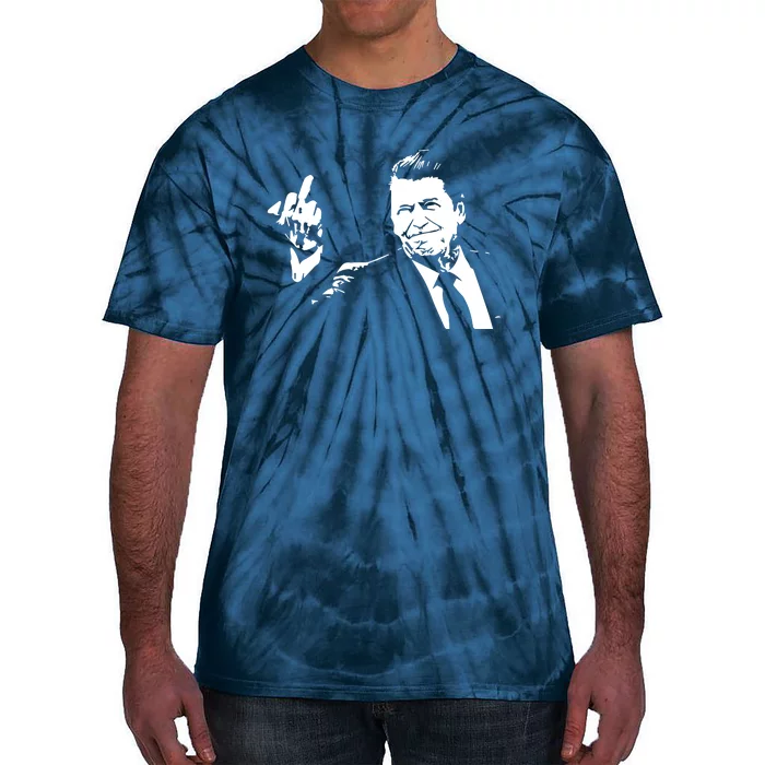 Ronald Reagan Flipping Tie-Dye T-Shirt