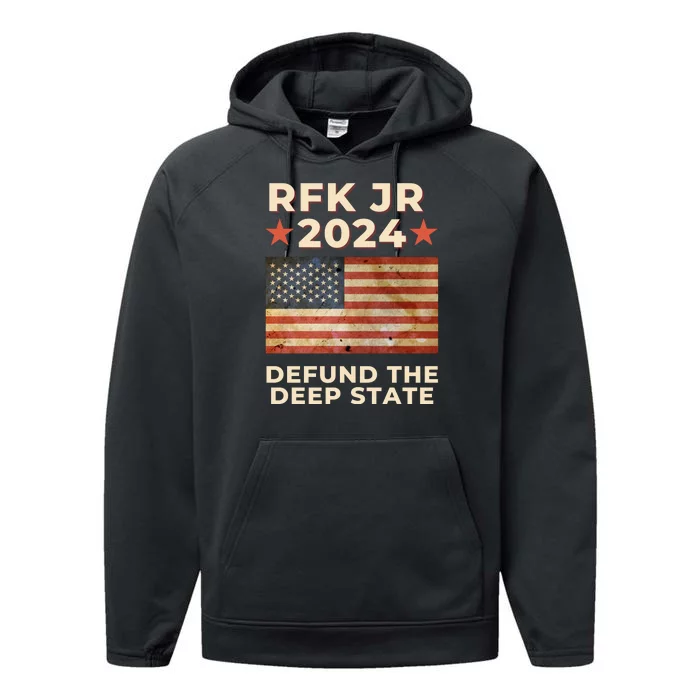 RFK Robert F Kennedy Jr For President 2024 Performance Fleece Hoodie