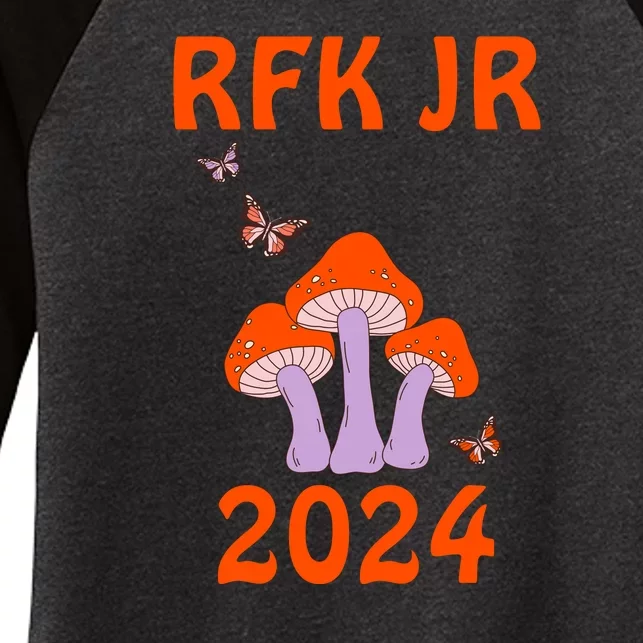 RFK Robert F Kennedy Jr For President 2024 Women's Tri-Blend 3/4-Sleeve Raglan Shirt