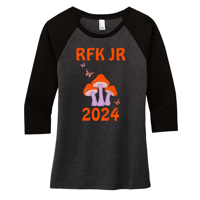 RFK Robert F Kennedy Jr For President 2024 Women's Tri-Blend 3/4-Sleeve Raglan Shirt