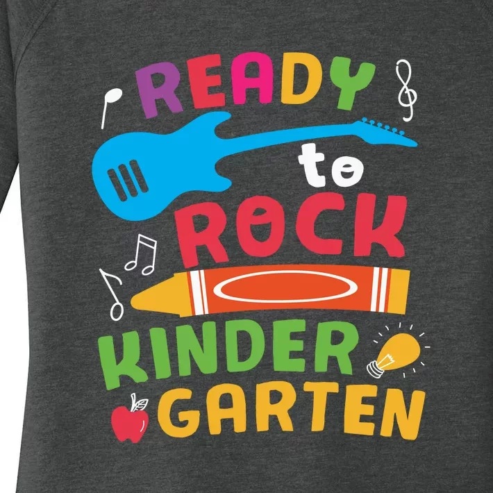 Ready Rock Funny First Day Of Kindergarten Women's Perfect Tri Tunic Long Sleeve Shirt