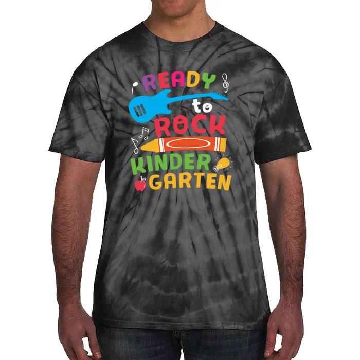 Ready Rock Funny First Day Of Kindergarten Tie-Dye T-Shirt