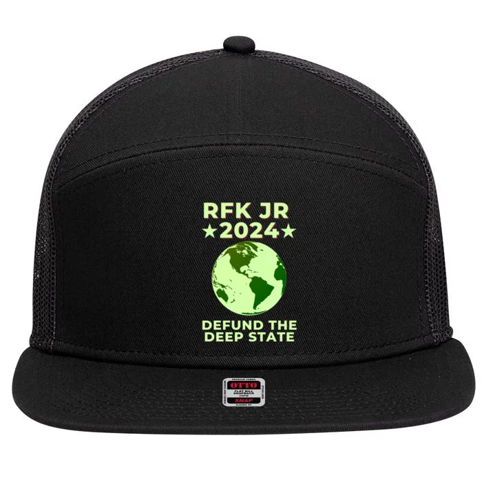 RFK Robert F Kennedy Jr For President 2024 7 Panel Mesh Trucker Snapback Hat