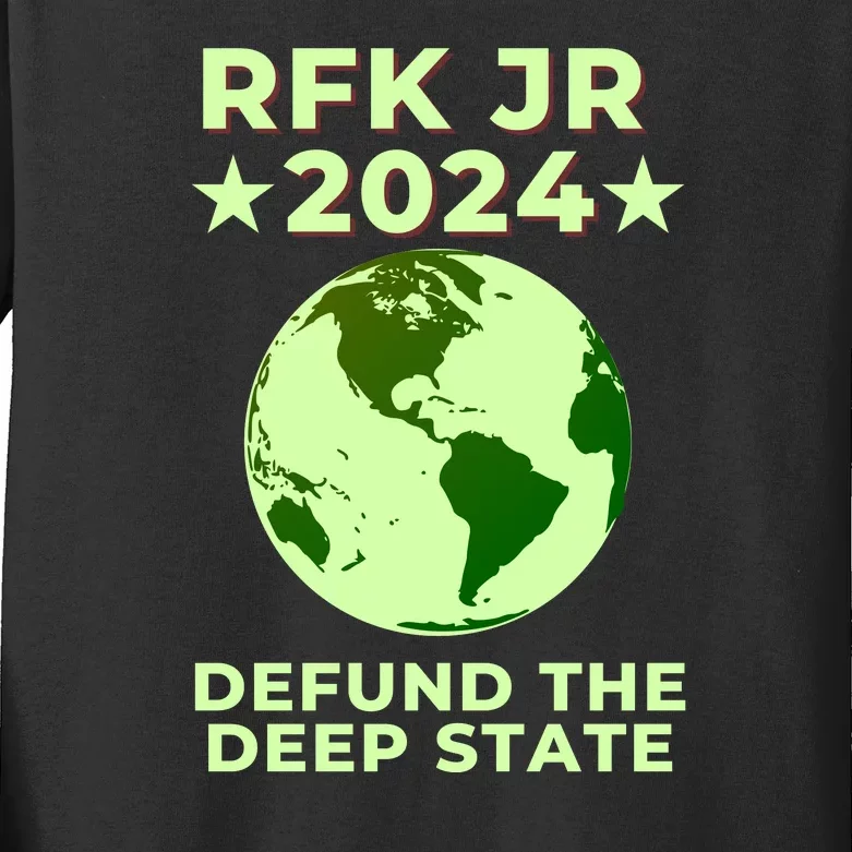 RFK Robert F Kennedy Jr For President 2024 Kids Long Sleeve Shirt