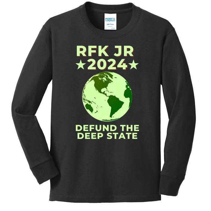 RFK Robert F Kennedy Jr For President 2024 Kids Long Sleeve Shirt