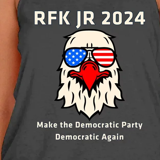 RFK Robert F Kennedy Jr For President 2024 Women's Knotted Racerback Tank