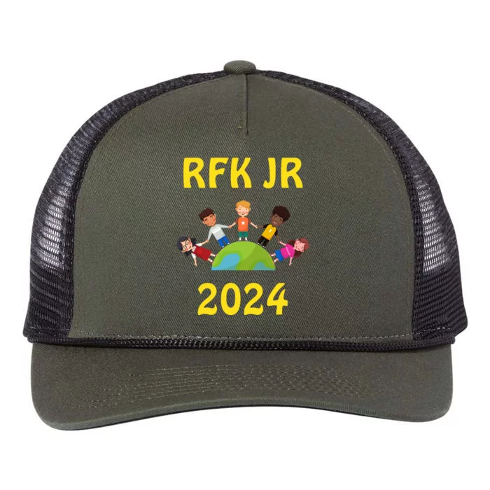 RFK Robert F Kennedy Jr For President 2024 Retro Rope Trucker Hat Cap