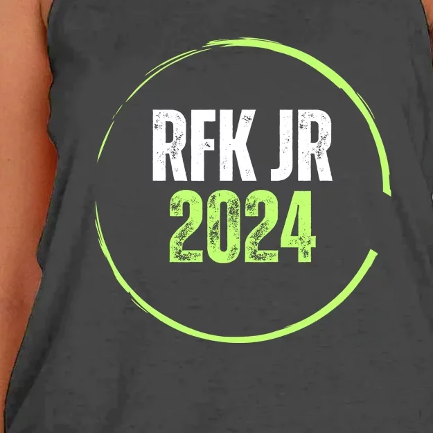 RFK Robert F Kennedy Jr For President 2024 Women's Knotted Racerback Tank