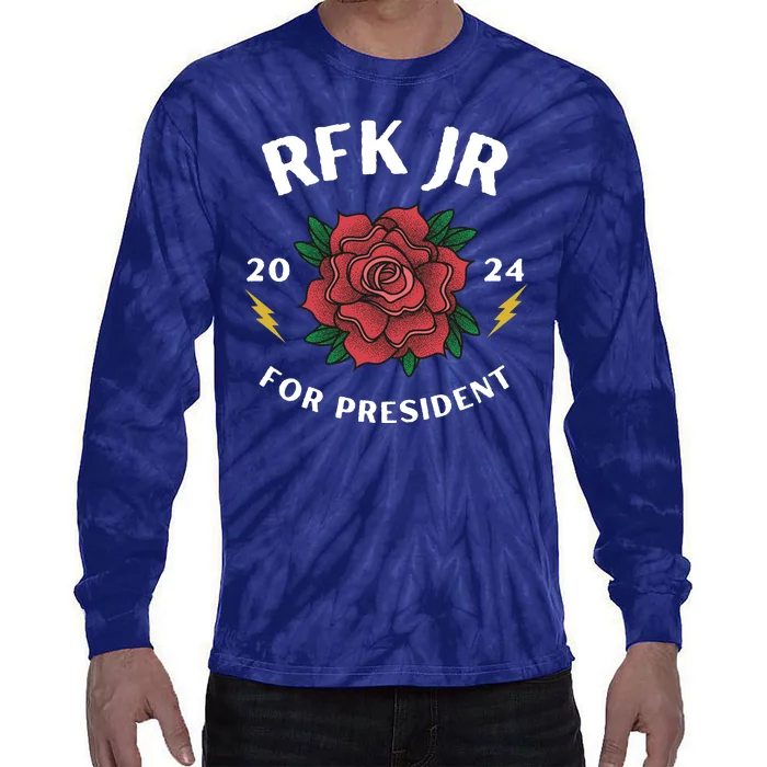 RFK Robert F Kennedy Jr For President 2024 Tie-Dye Long Sleeve Shirt