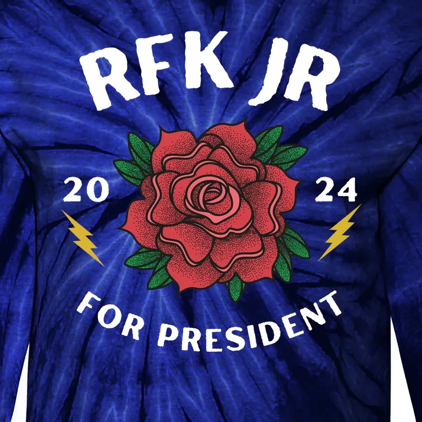 RFK Robert F Kennedy Jr For President 2024 Tie-Dye Long Sleeve Shirt