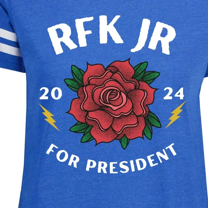 RFK Robert F Kennedy Jr For President 2024 Enza Ladies Jersey Football T-Shirt