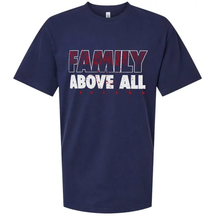 R.Oman Reigns Family Above All Sueded Cloud Jersey T-Shirt