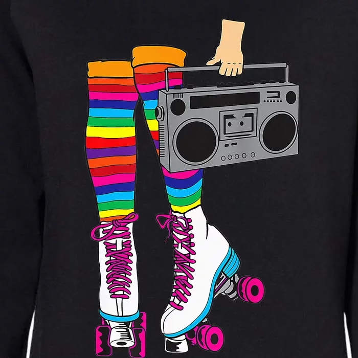 Retro Rollerskates Funny 80S Roller Disco Skating Girl Gift Womens California Wash Sweatshirt