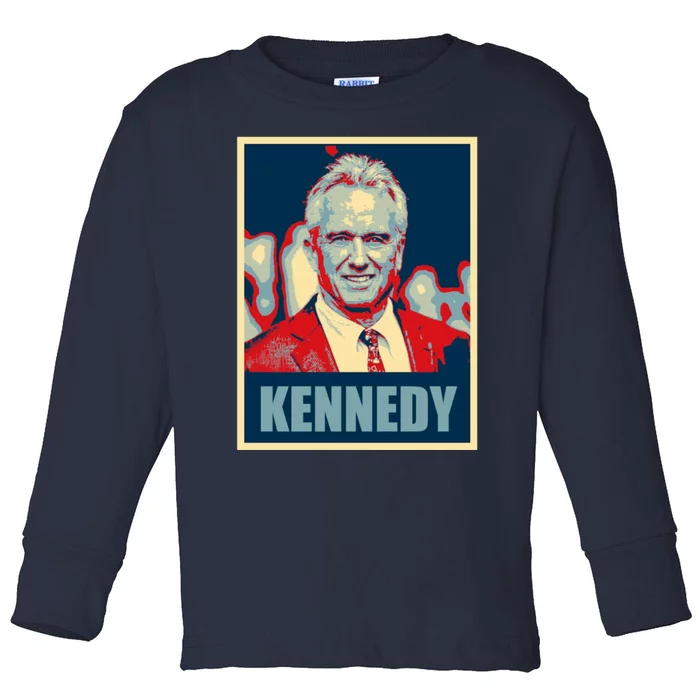 RFK Robert F Kennedy Jr For President 2024 Toddler Long Sleeve Shirt