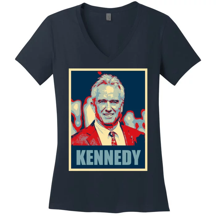 RFK Robert F Kennedy Jr For President 2024 Women's V-Neck T-Shirt