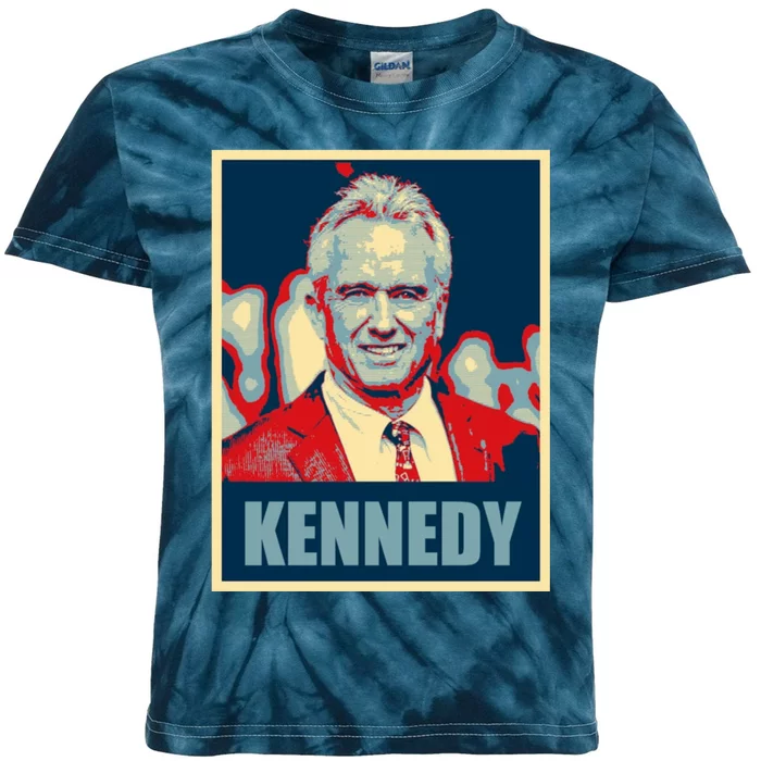 RFK Robert F Kennedy Jr For President 2024 Kids Tie-Dye T-Shirt