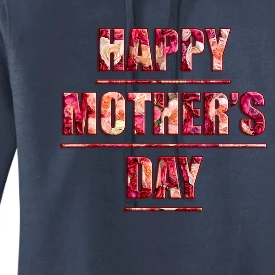 Red Roses Flower Bouquet Pink Red Flowers Happy MotherS Day Gift Women's Pullover Hoodie