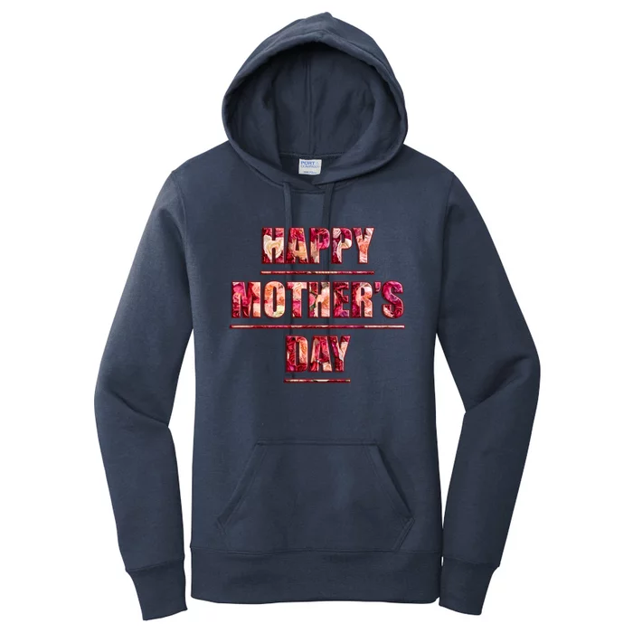 Red Roses Flower Bouquet Pink Red Flowers Happy MotherS Day Gift Women's Pullover Hoodie