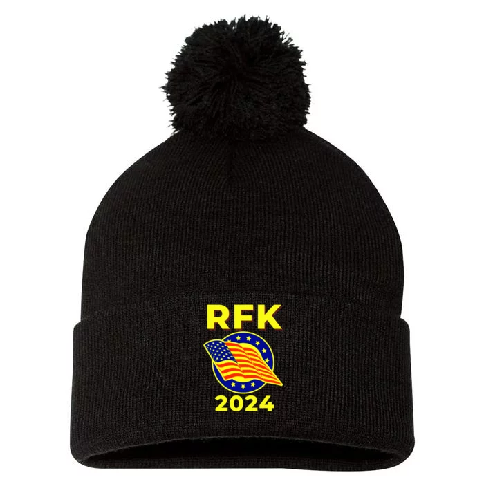 RFK Robert F Kennedy Jr For President 2024 Pom Pom 12in Knit Beanie