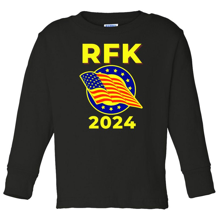 RFK Robert F Kennedy Jr For President 2024 Toddler Long Sleeve Shirt