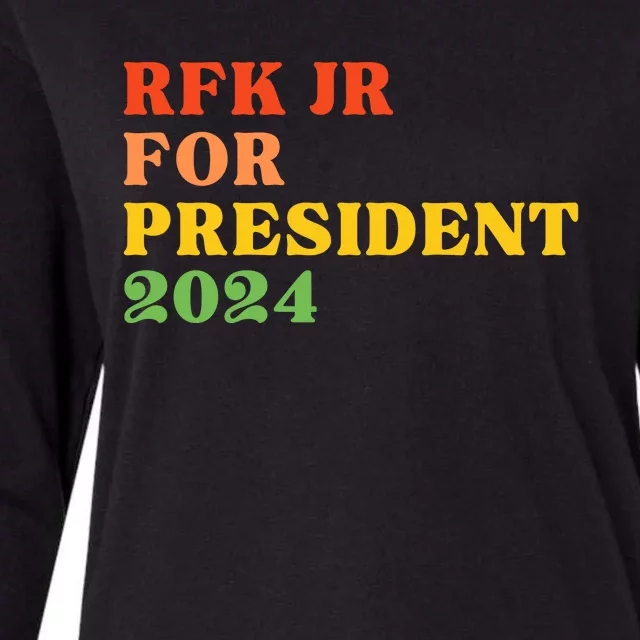 RFK Robert F Kennedy Jr For President 2024 Womens Cotton Relaxed Long Sleeve T-Shirt