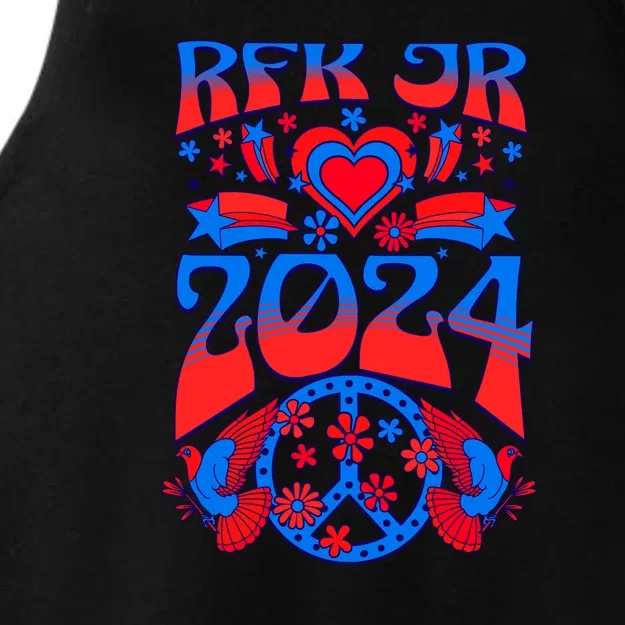 RFK Robert F Kennedy Jr For President 2024 Ladies Tri-Blend Wicking Tank