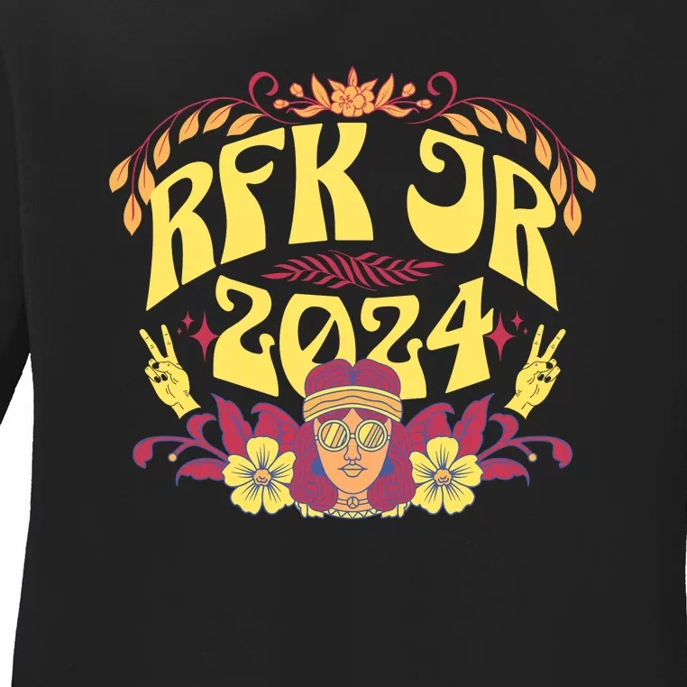 RFK Robert F Kennedy Jr For President 2024 Ladies Long Sleeve Shirt