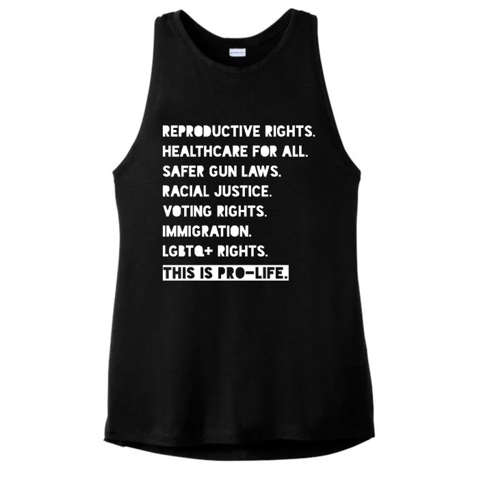 Reproductive Rights Feminist Advocacy Pro Life Ladies Tri-Blend Wicking Tank