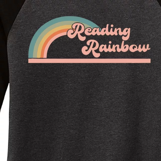 Reading Rainbow Gift For Book Lover Women's Tri-Blend 3/4-Sleeve Raglan Shirt