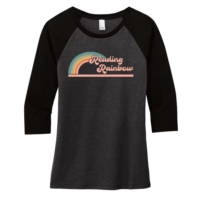 Reading Rainbow Gift For Book Lover Women's Tri-Blend 3/4-Sleeve Raglan Shirt