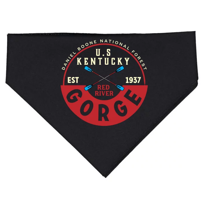 Red River Gorge Kentucky Aged Look USA-Made Doggie Bandana