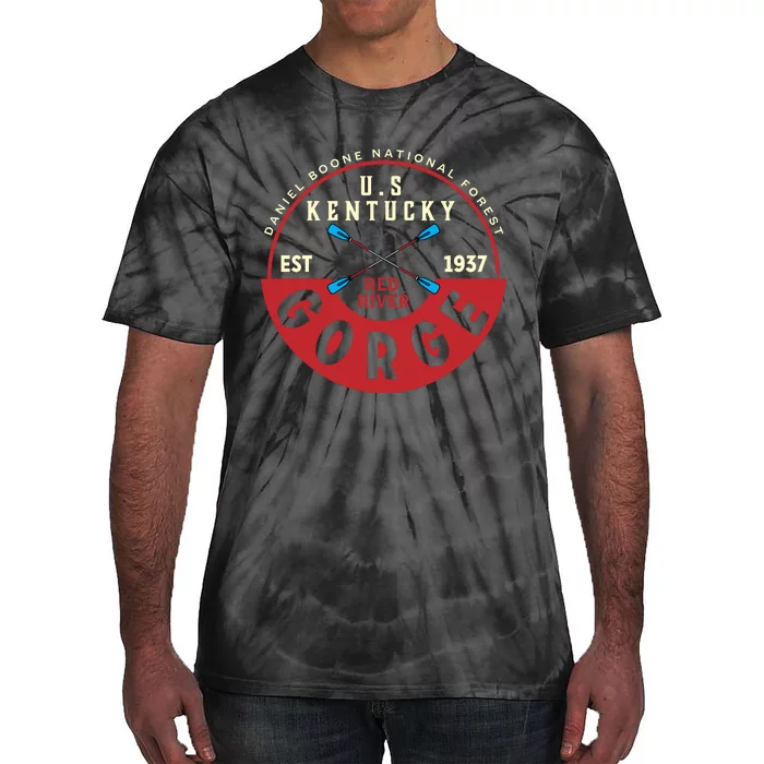 Red River Gorge Kentucky Aged Look Tie-Dye T-Shirt