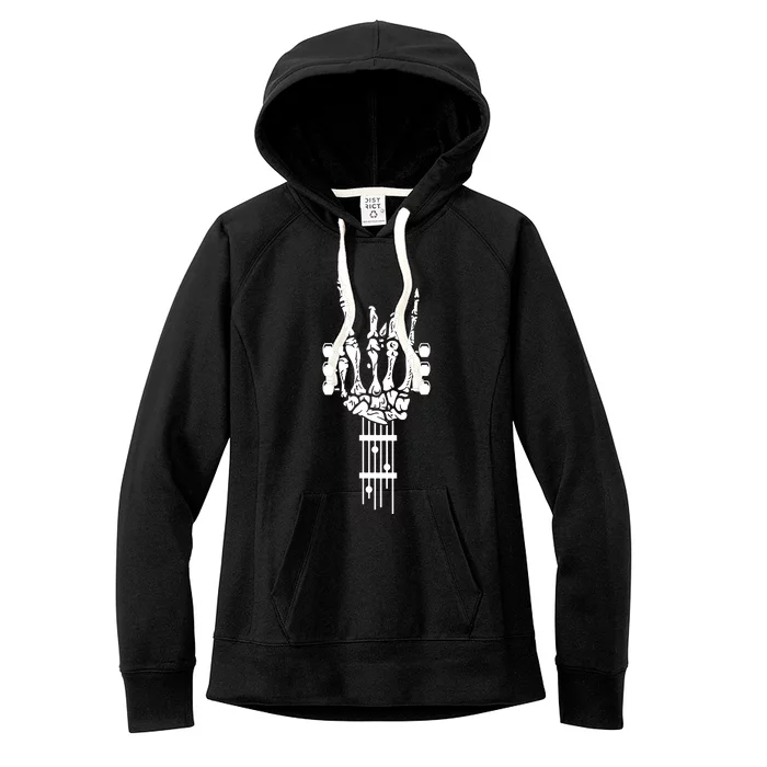 Rock & Roll Guitar Music Women's Fleece Hoodie