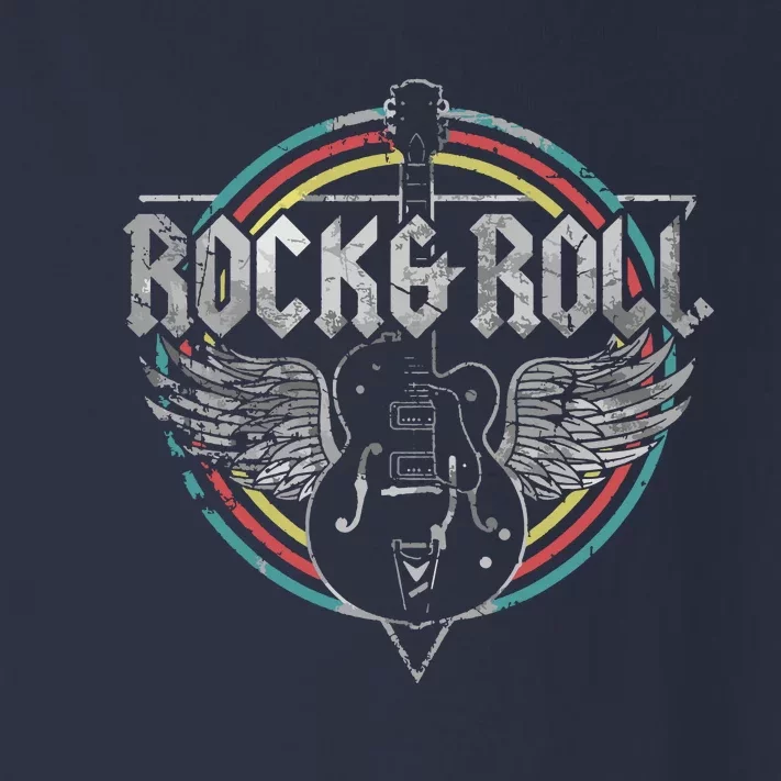 Rock Roll Guitar Wings Music Toddler Long Sleeve Shirt