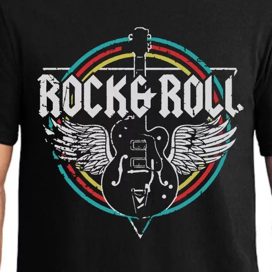 Rock Roll Guitar Wings Music Pajama Set