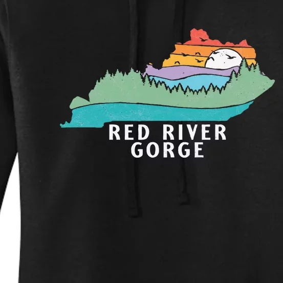 Red River Gorge Kentucky Outdoors State Nature Retro Women's Pullover Hoodie