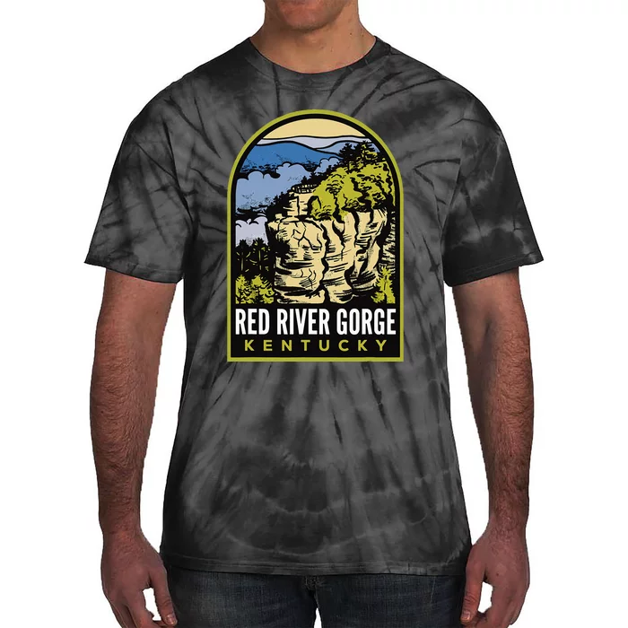 Red River Gorge Chimney Top Rock Tie-Dye T-Shirt