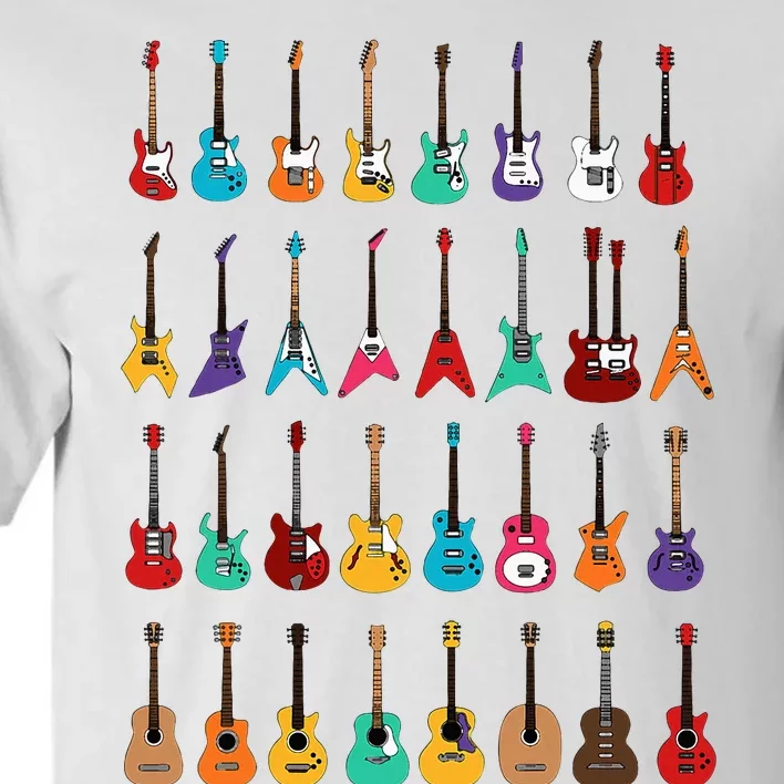 Rock & Roll Guitars Cute Musical Instrument Gift Tall T-Shirt