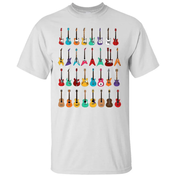 Rock & Roll Guitars Cute Musical Instrument Gift Tall T-Shirt