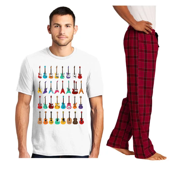 Rock & Roll Guitars Cute Musical Instrument Gift Pajama Set