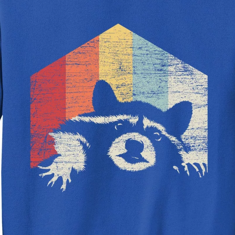 Retro Raccoon Gift Tall Sweatshirt