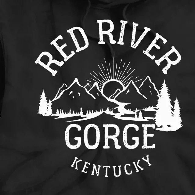 Red River Gorge Hike Kentucky Parks Hiking Tie Dye Hoodie